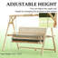 Outdoor Conversation Swing,Wooden Garden Swing Chair-678761173
