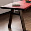Bureau en bois massif rouge Free Form + Barenia-1805808792