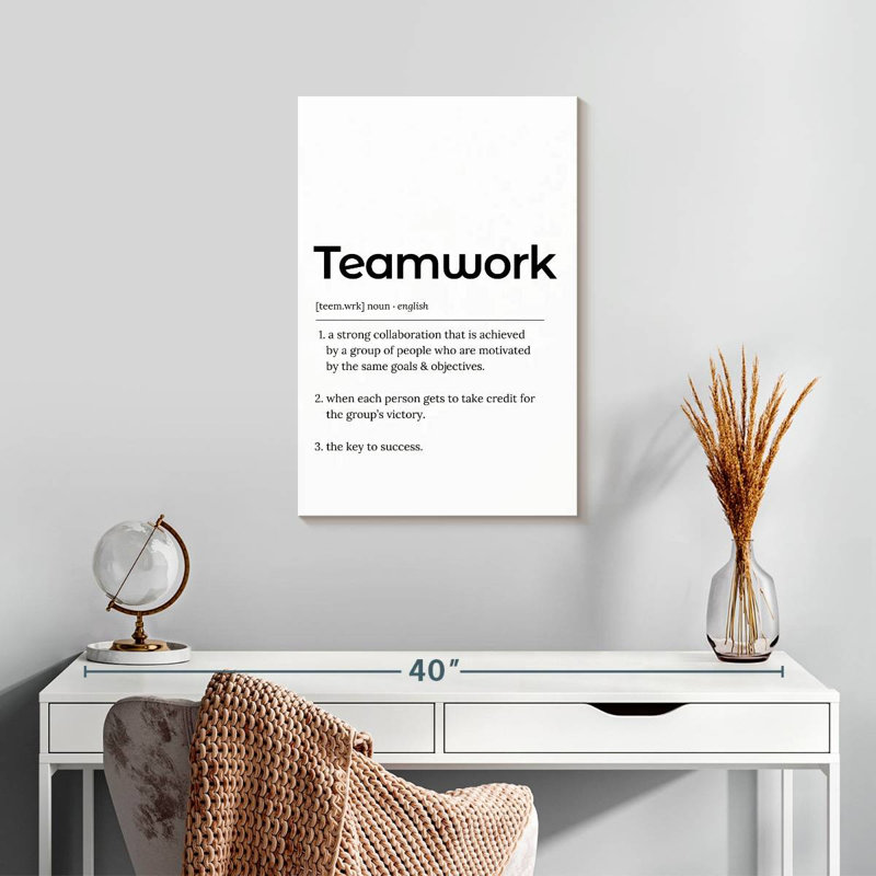 Teamwork Definition, 24" H x 16" W