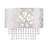 Crystal and Steel Flush Mounted Sconce-22375468