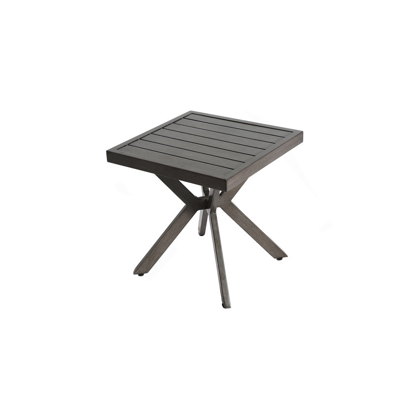 Table en aluminium coulé