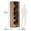 Armoire de rangement Homeplus Home en chêne brossé-1197284065