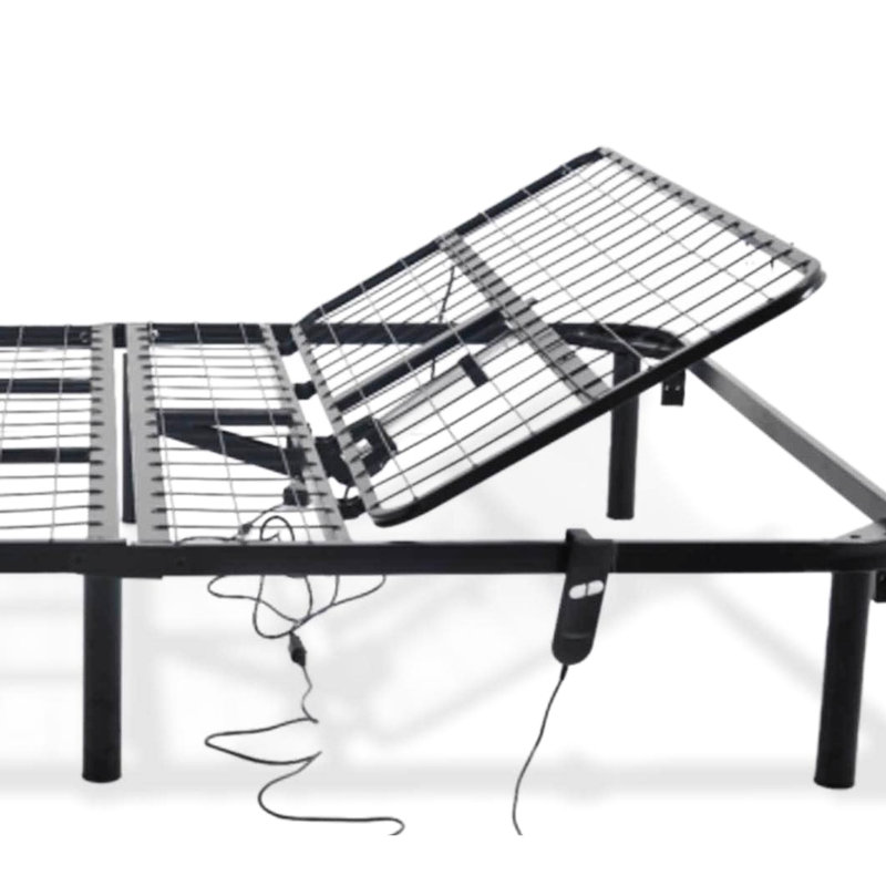 Black, Full - Sized, Head Up Only, Adjustable Bed Base, Steel Structure, Quick Assembly, 850 Lbs Weight Support Full, Foundation, Reliable Material, Easy To Assemble,