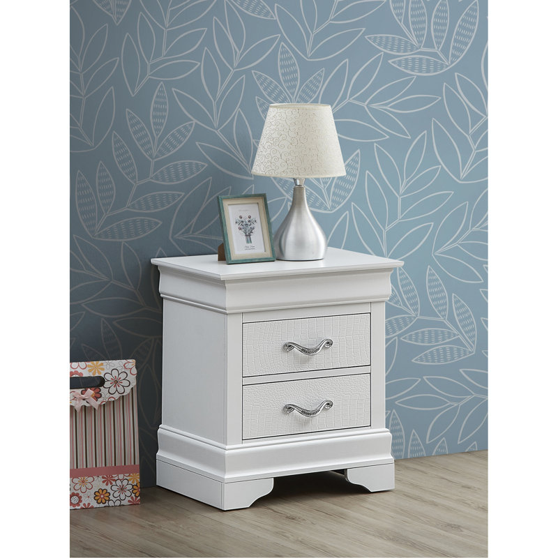 Elegant Transitional Nightstand In Champagne, Champagne