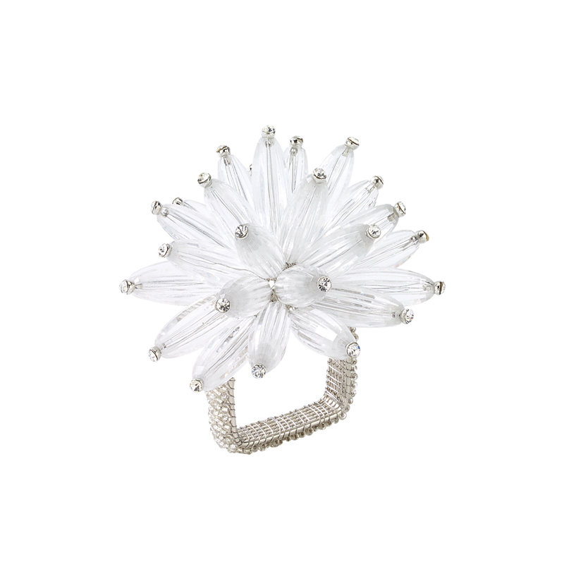 Constellation Napkin Ring, Silver/Crystal