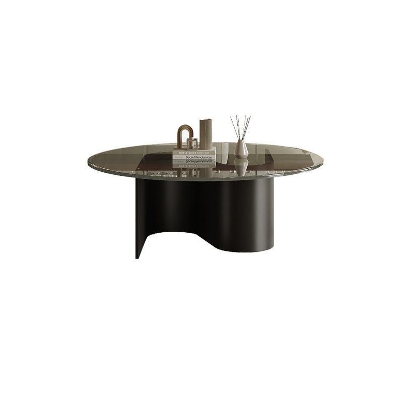 Table basse en verre trempé de style minimaliste