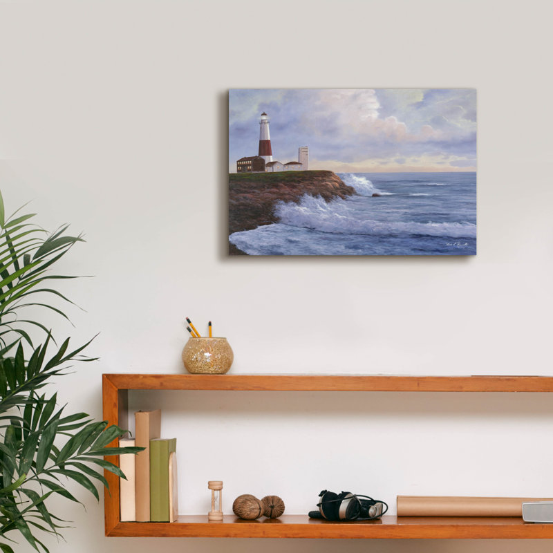 «Phare de Montauk» par Diane Romanello, H 12 po x l 18 po x P 0,75 po