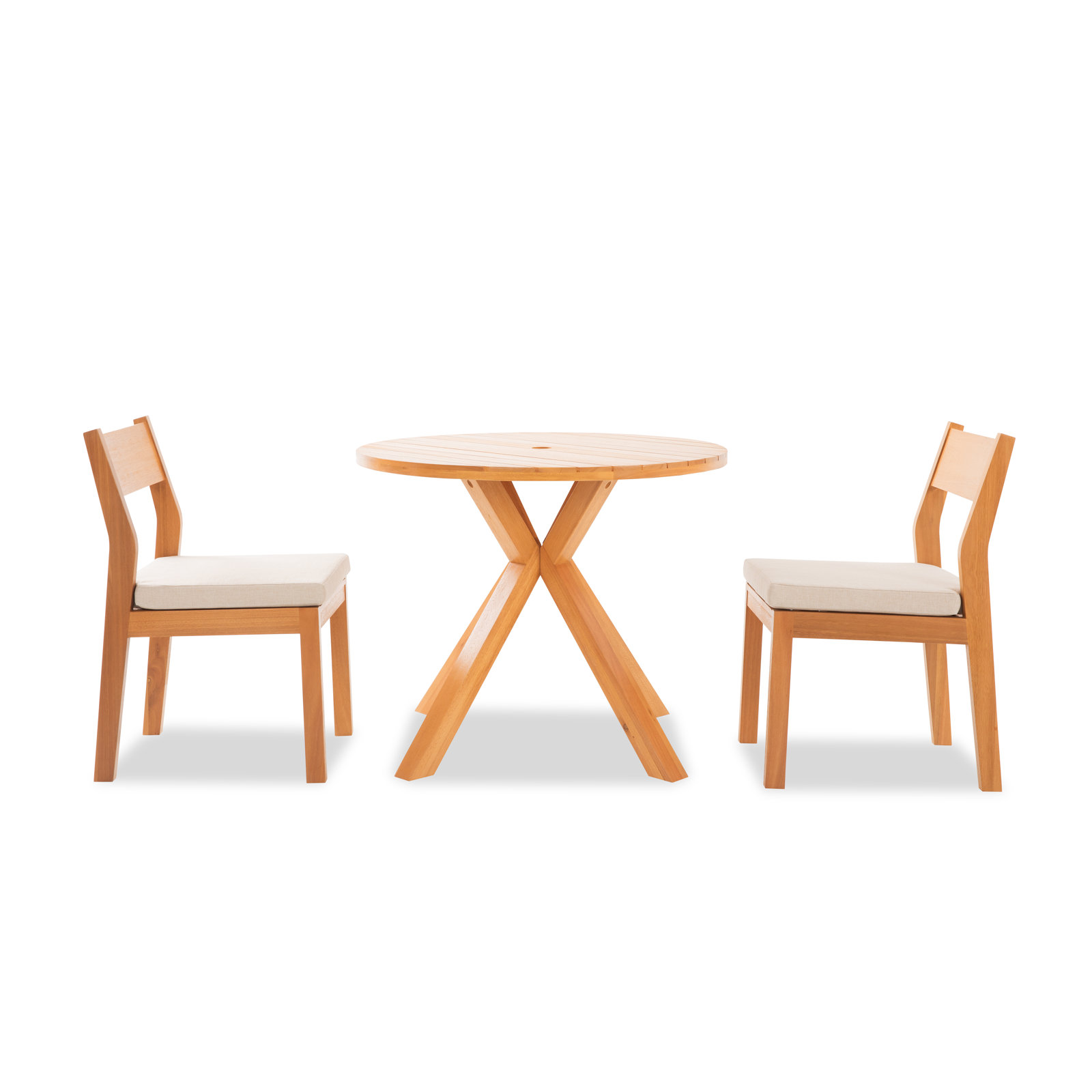Rachel Eucalyptus Patio Dining Set, 2