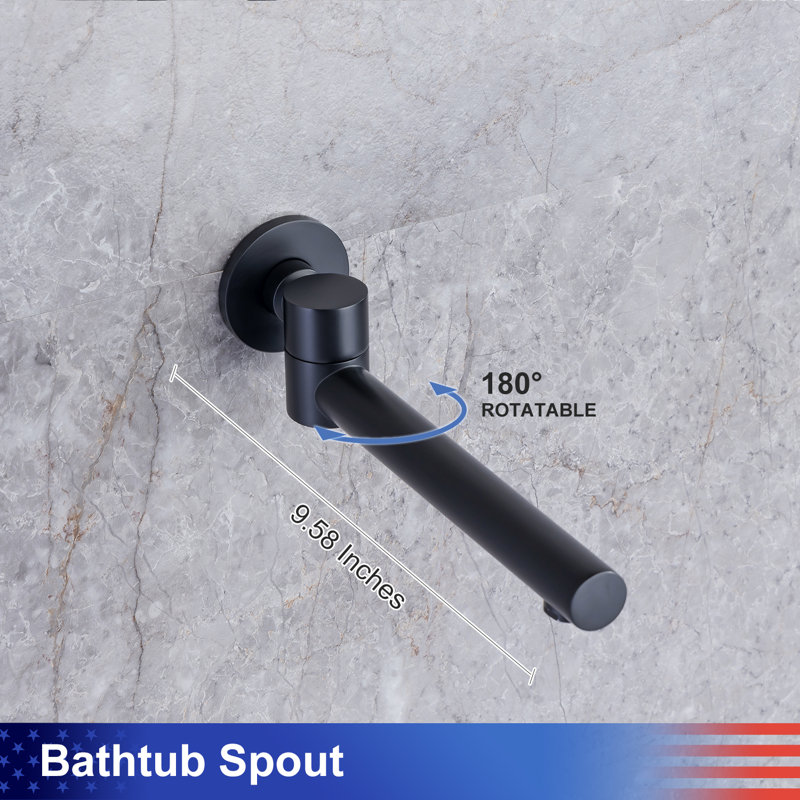 All-In-One Kit with Rough in-Valve, Matte Black