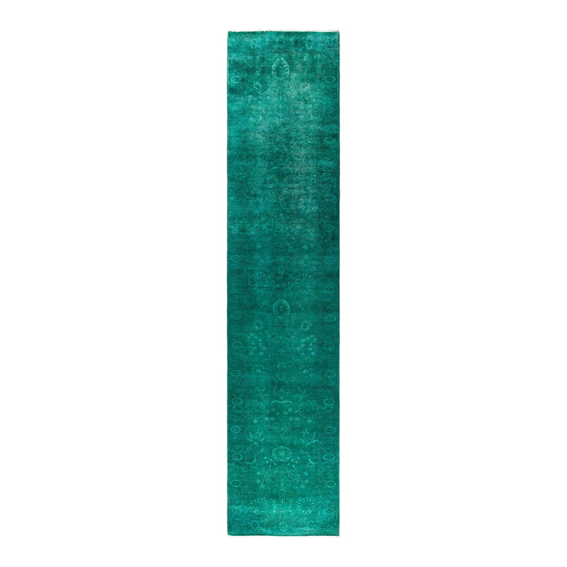 Overyed One-of-a-Kind Runner 2'7" X 11'8" Hand Knotted Area Rug