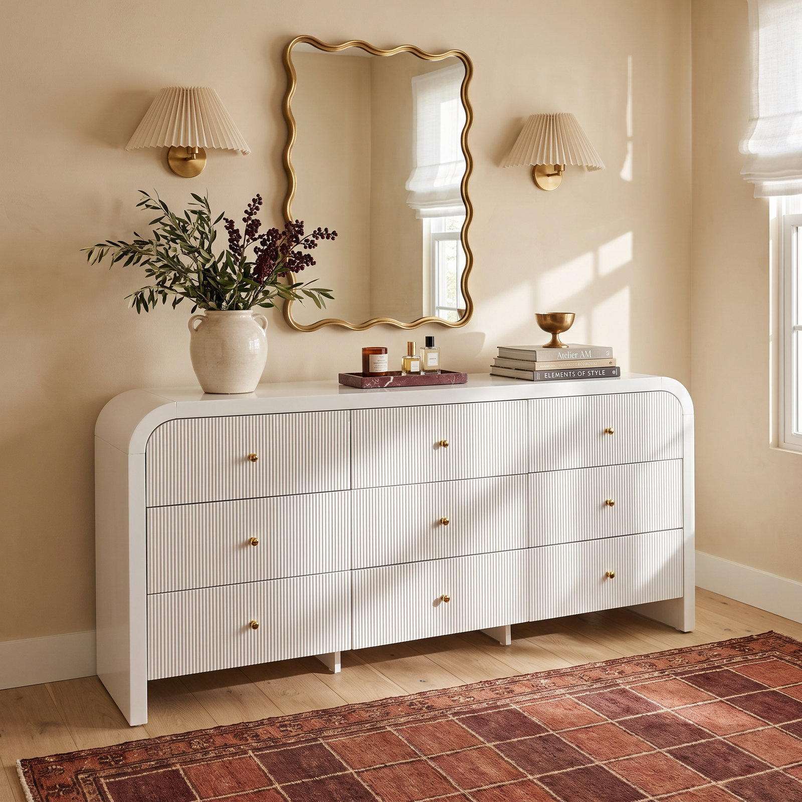 Liabella 72" Double Dresser, White