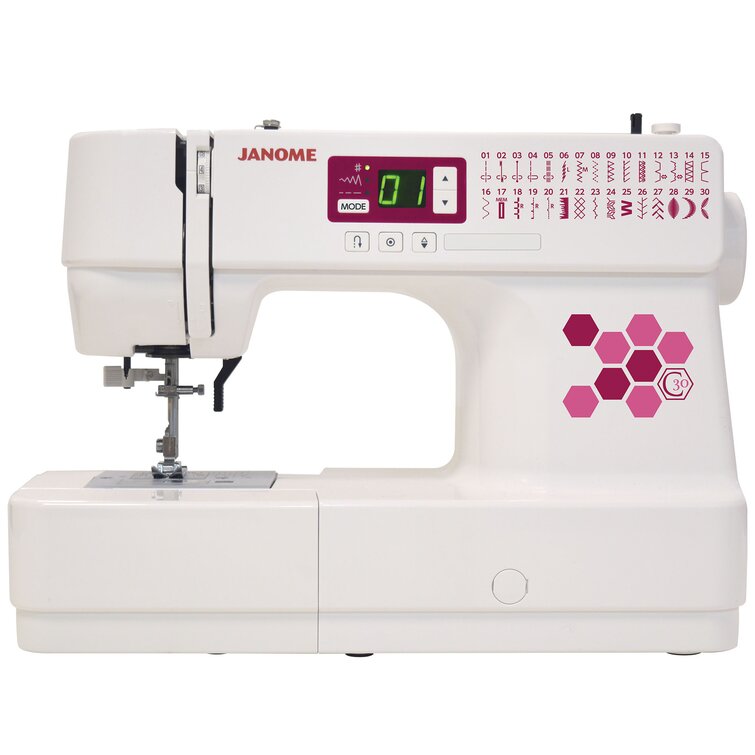 Janome MOD-15 Easy-to-Use Sewing Machine with Top Drop-In Bobbin