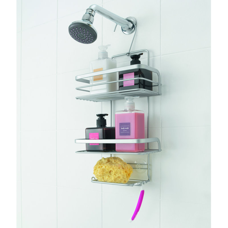 Viva Bathroom Shelf With 3 Levels Silver