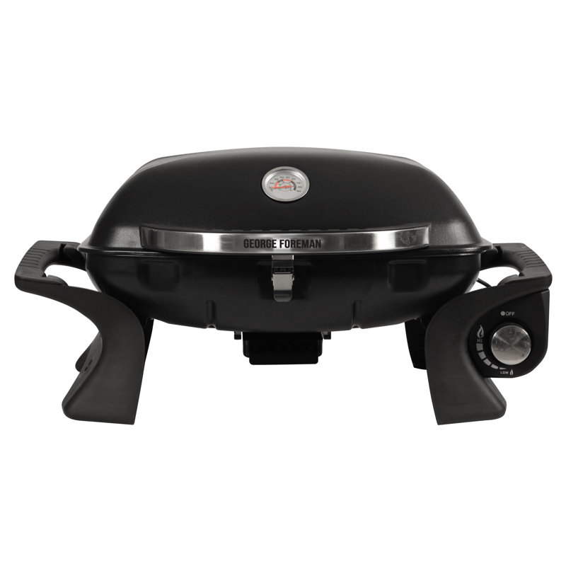 George Foreman Single Burner Portable Liquid Propane Gas Grill