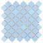 Carreau de mosaïque en porcelaine à motif mosaïque arabesque de 3 3/8 po x 12 3/8 po Hudson Tangier-636717222