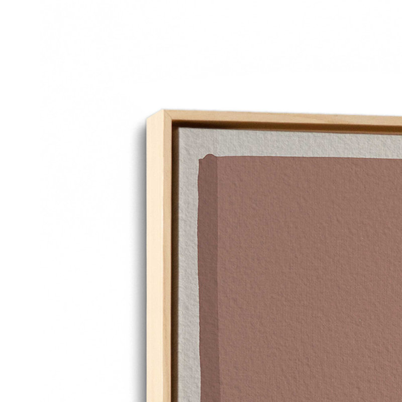 «Modern Blush» par Garima Dhawan, reproduction d'art, Tanné, Cadre flottant, H 16 po x l 12 po
