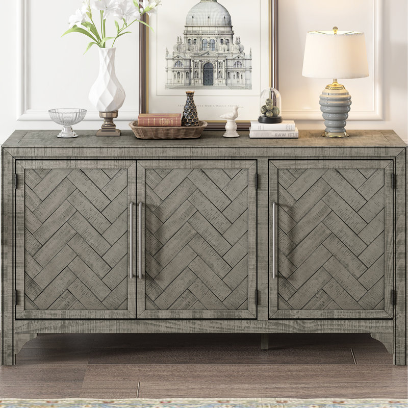 Buffet Ustyle en placage de pin gris