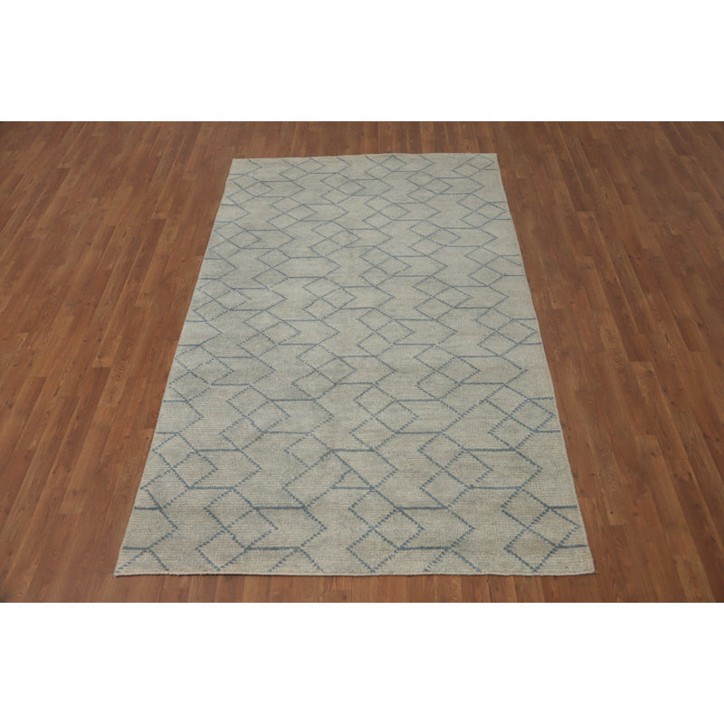 Tapis géométrique indien 5 x 8