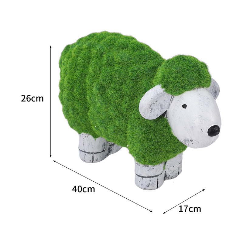 Pittston Grass and Stone Effect Sheep Statue
