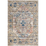Citrana Traditional Medallion Fringe Area Rug