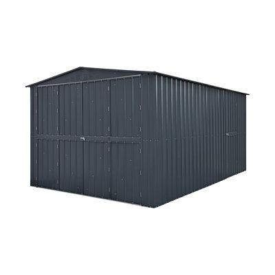 Globel 10 X 15 Apex Green Metal Workshop Garage