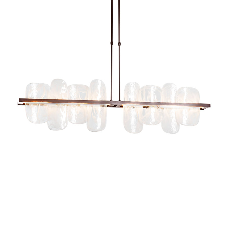 Vitre 1 - Light Kitchen Island Linear LED Pendant, Natural Iron
