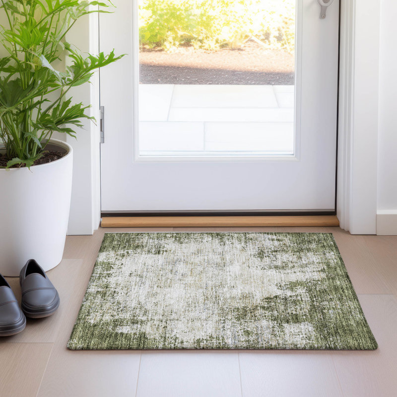 Tapis rectangulaire Aleighna avec envers antidérapant, Rectangle 1 pi 8 po x 2 pi 6 po