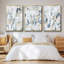 Blue Notes I - Ensemble de 3 cadres photo simples sur toile-97757191-97757192