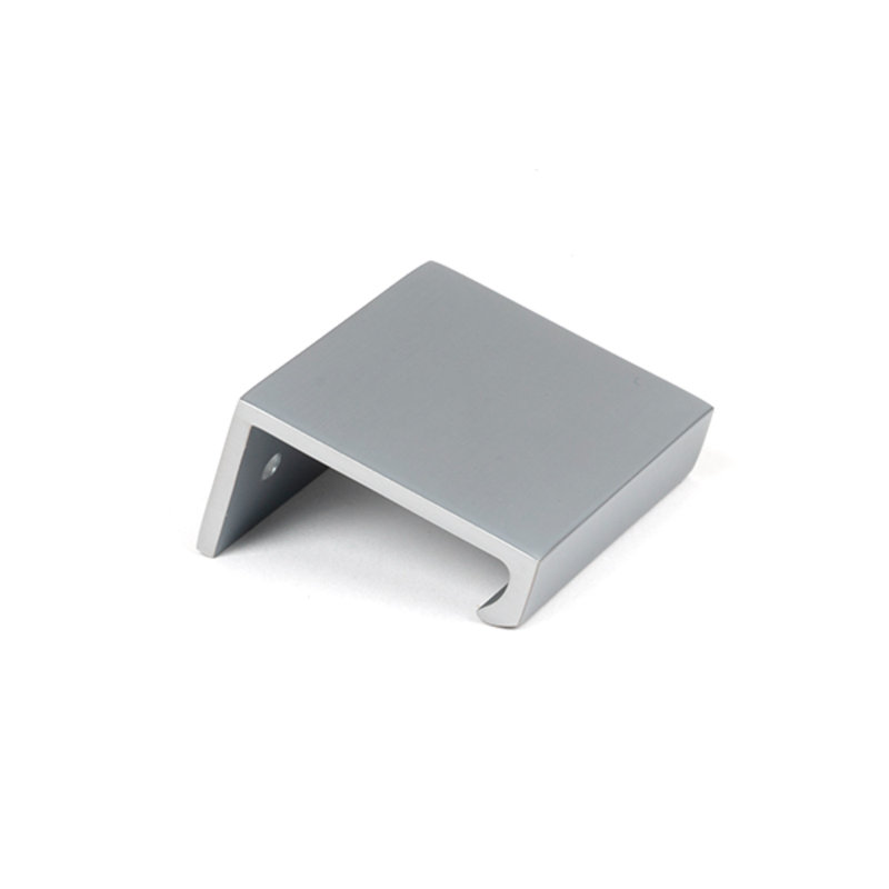 Polished Brass 50Mm Plain Edge Pull, Satin Chrome, 3 cm