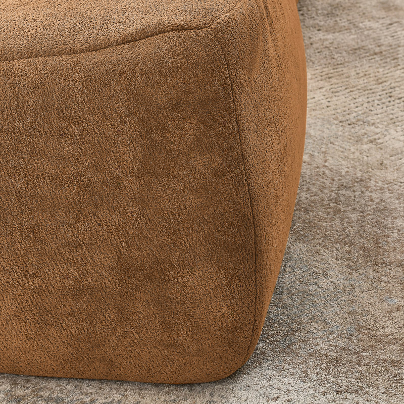 Chaise spacieuse pour le plaisir de la chambre à coucher - orange avec chaise longue confortable, Orange