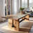Modern Style Solid Wood Rectangular Dining Table-656295772
