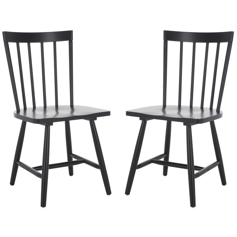 Chaises de salle à manger Sani, Noir mat