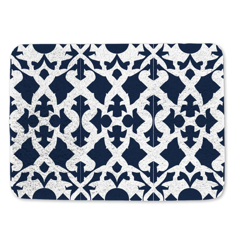 Tapis de bain en microfibre / microsuède Darlyene, L 21 po x L 34 po