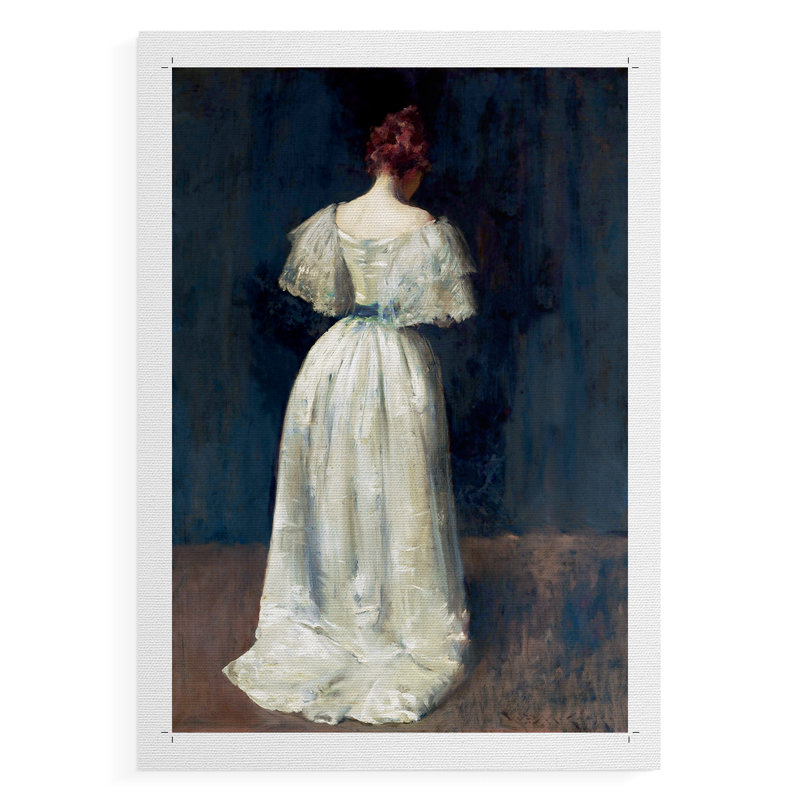 Sevente Century Century Lady - Impression sur toile seulement - NON-CADRE, H 27 po x l 18 po