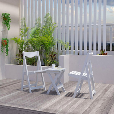 Ensemble de petites tables pliantes et chaises rectangulaires avec 2 chaises