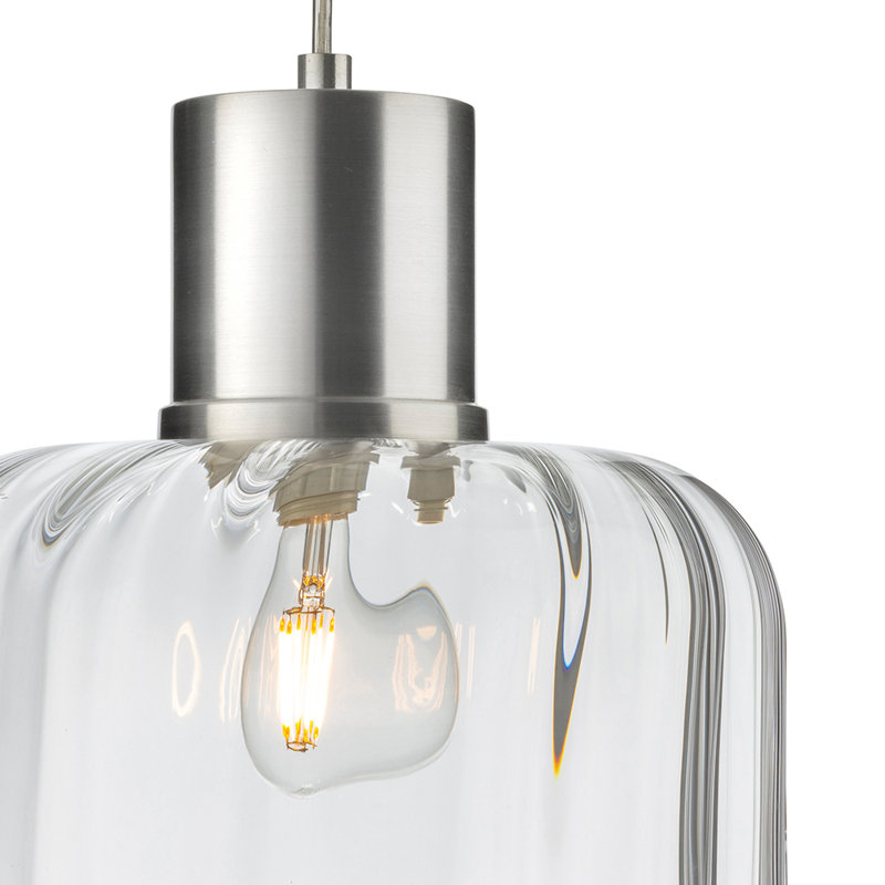 1 - Light Jar Pendant, Clear