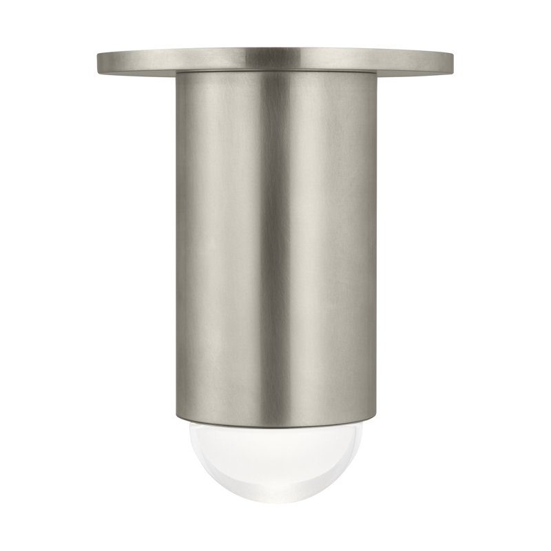 Ebell 1 - Light LED Flush Mount, Antique Nickel