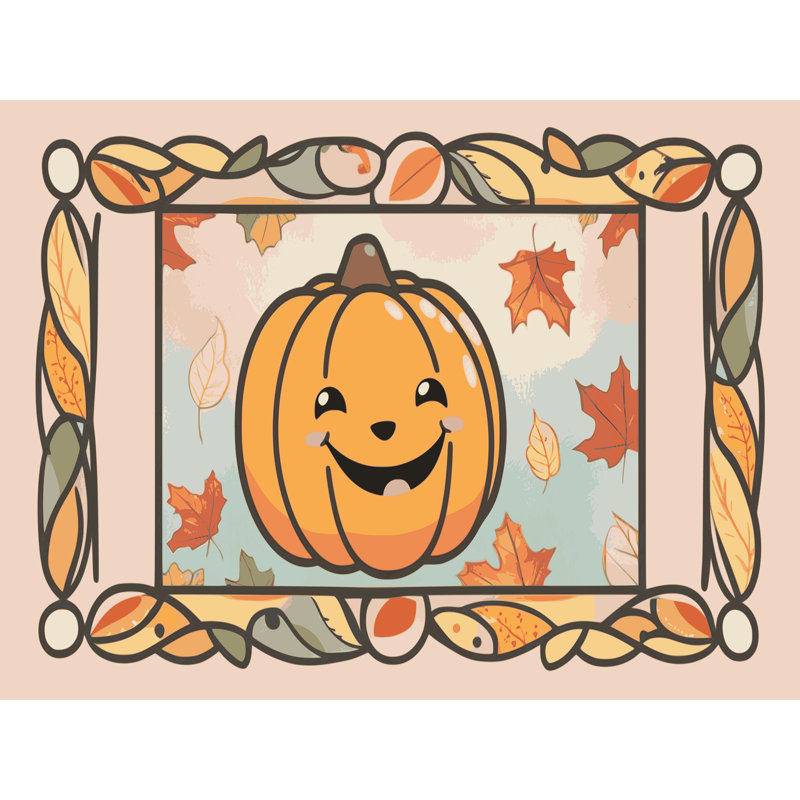 Tapis de vacances d'Halloween The Holiday Aisle®, Rectangulaire 8 pi x 10 pi