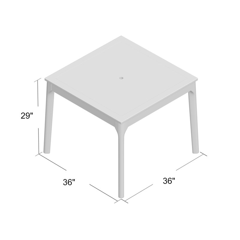 Dannan Square Acacia Outdoor Dining Table