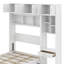Lit escamotable double pleine grandeur avec bureau