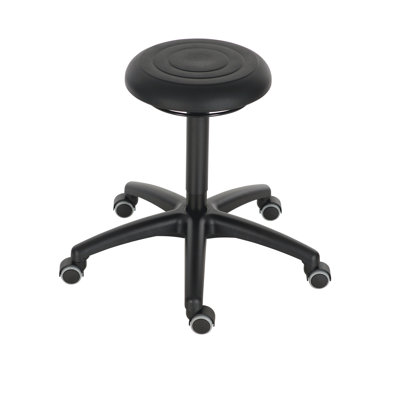 Adjustable Height Industrial Stool with Removable Casters/Wheels