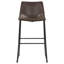 Tabouret de bar brun et noir (ensemble de 2)