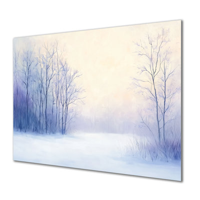 Frosted Morning par The Winter River I - paysages, impression sur métal, paysage d'hiver