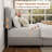 Haden Lambswool Boucle Upholstered Platform Bed Frame with Headboard-112681137-107248017