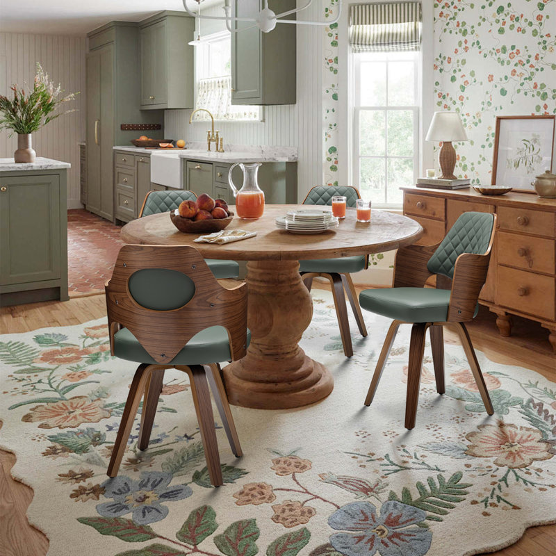 Chaise pivotante Khloemae, Vert