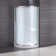 OVE Decors Breeze Framed Round Shower Kit w/ Frosted Glass, Base, Wall in Chrome Finish