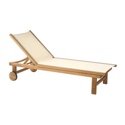 St. Tropez Outdoor Teak Chaise Lounge