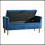 Banc de rangement avec repose-pieds de 48 po, banc avec rangement, pour entrée, chambre à coucher, salon
