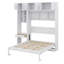 Lit escamotable luxueux avec bureau intégré, armoire supérieure et tablettes de rangement-844127053-844127050