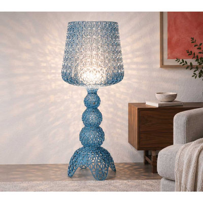 28 '' H Table Lamp ，LED Woven Lattice Acrylic Light